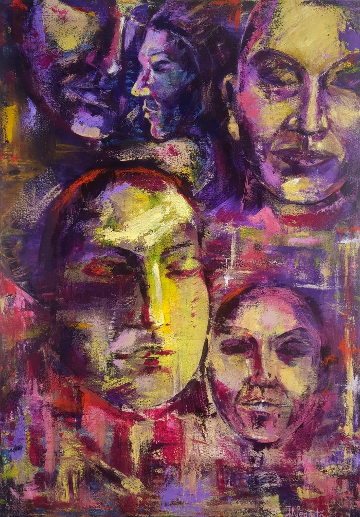 Fading — Acrylic on Canvas by Iuliana Negoiță